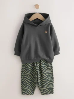 Next Hoodie And Joggers Set (3mths-7yrs) Charcoal Grey Sale