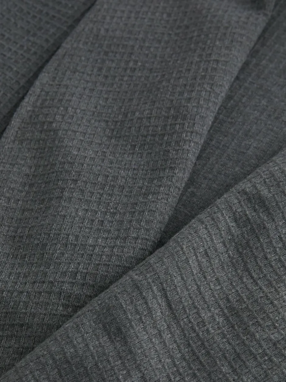 Next Lightweight Waffle Dressing Gown Charcoal Grey Outlet