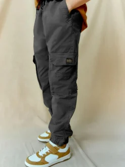 Next Charcoal Grey Loose Fit Cargo Trousers (3-16yrs) Discount