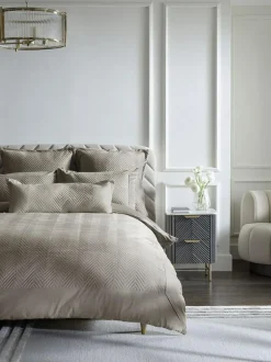 Next Madison Quilted Velvet Duvet Cover and Pillowcase Set Charcoal Grey Best