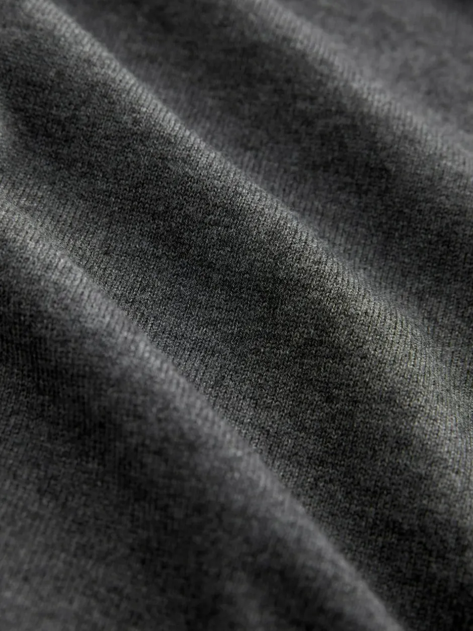 Next Plain Regular Fit Cotton Rich Crew Neck Jumper Charcoal Grey Online
