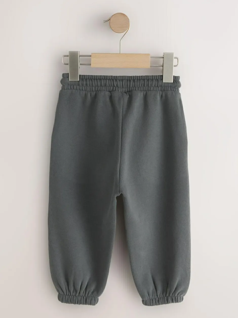 Next Regular Fit Soft Touch Jersey Joggers (3mths-7yrs) Charcoal Grey Sale