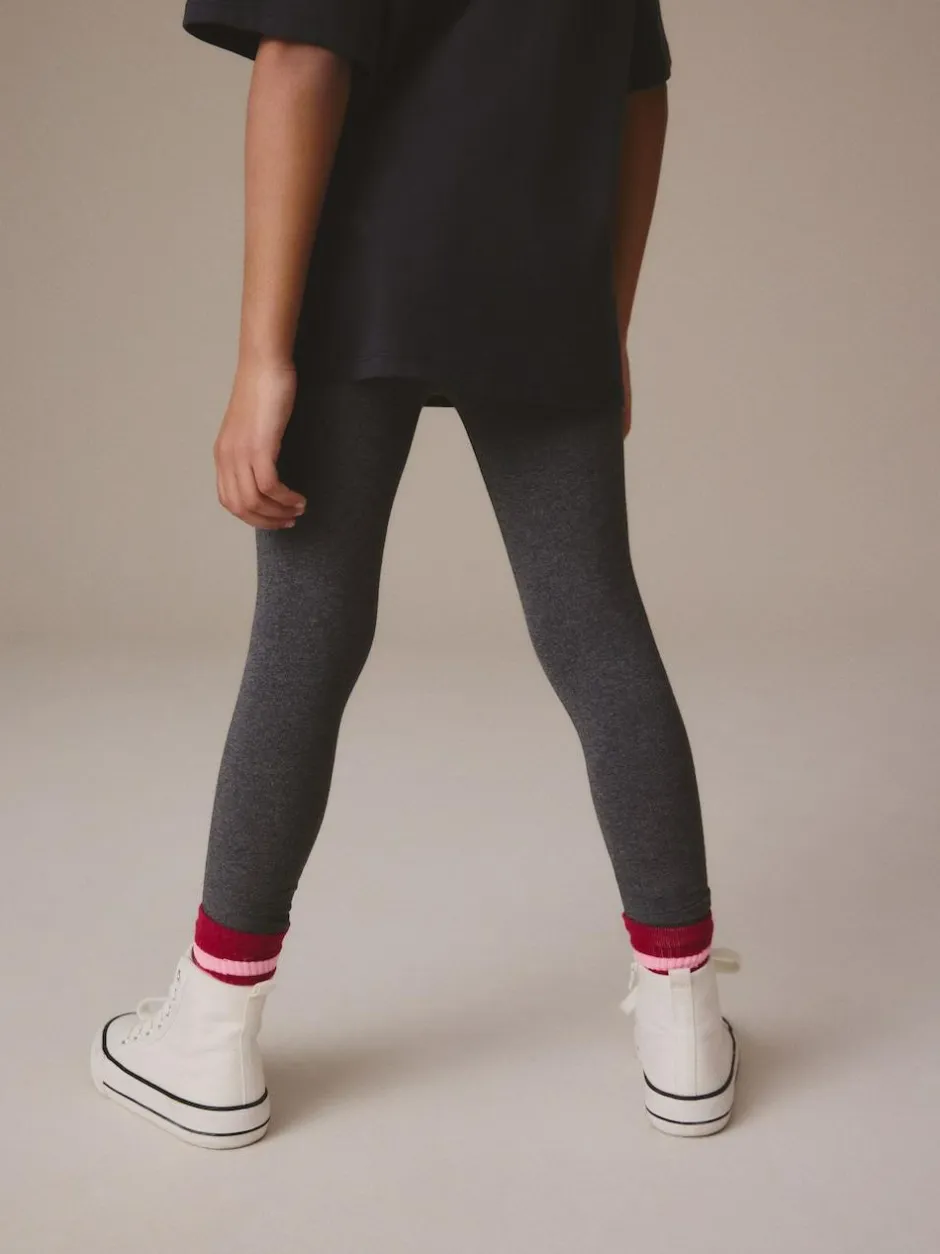 Next Charcoal Grey Regular Fit Leggings 3 Pack (3-16yrs) Best