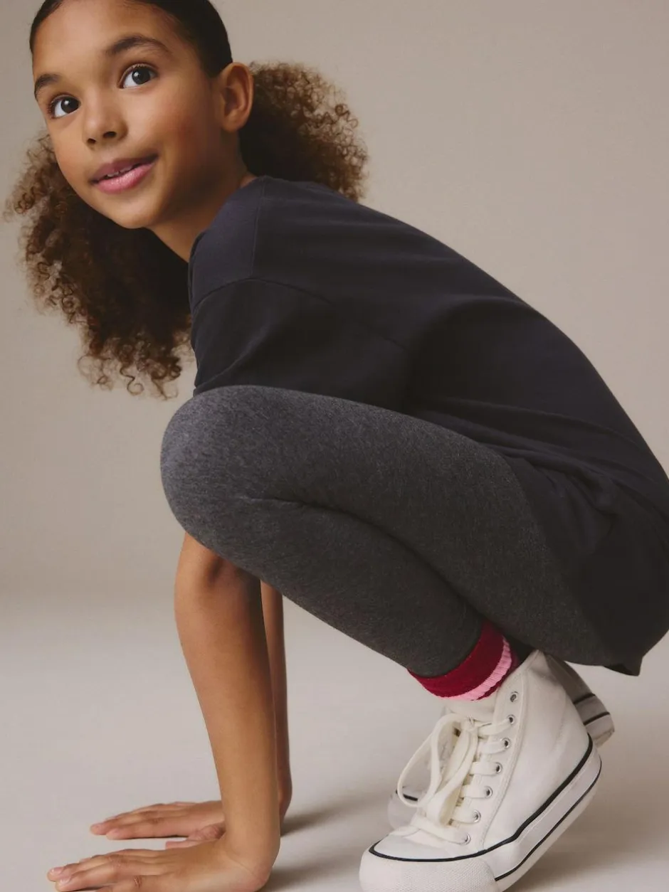 Next Charcoal Grey Regular Fit Leggings 3 Pack (3-16yrs) Best
