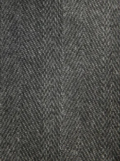 Next Charcoal Grey Regular Fit Signature Marzotto 100% Italian Wool Herringbone Suit Jacket New