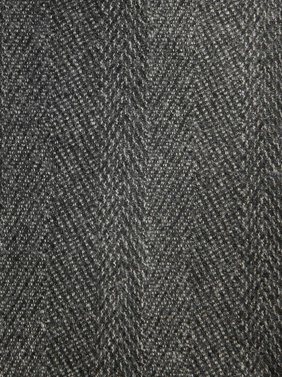 Next Charcoal Grey Regular Fit Signature Marzotto 100% Italian Wool Herringbone Suit Jacket New