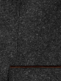 Next Charcoal Grey Regular Fit Wool Blend Trimmed Suit Jacket Discount