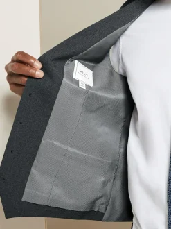 Next Regular Fit Essential Suit Waistcoat Charcoal Grey Outlet