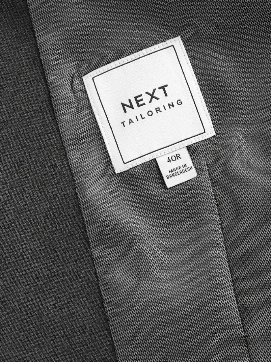 Next Regular Fit Essential Suit Waistcoat Charcoal Grey Outlet