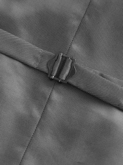 Next Regular Fit Essential Suit Waistcoat Charcoal Grey Outlet