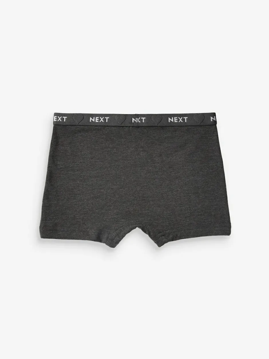 Next Charcoal Grey Short Briefs 5 Pack (2-16yrs)