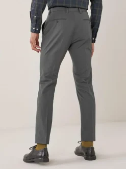 Next Skinny Fit Suit Trousers Charcoal Grey Clearance