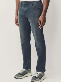 Next Charcoal Grey Slim Fit Authentic Stretch Denim Jeans Hot