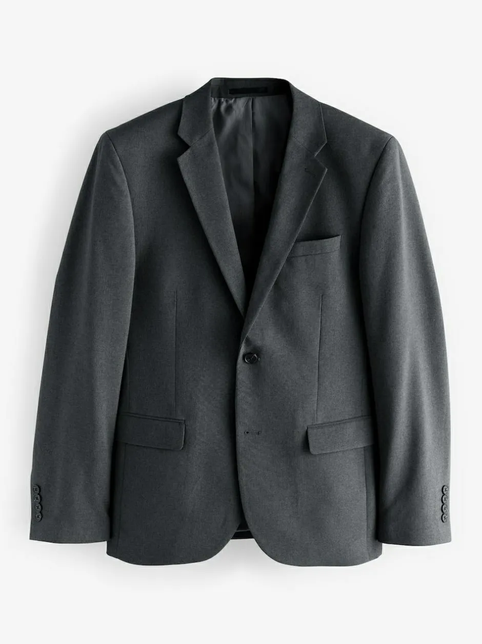 Next Slim Fit Essential Suit Jacket Charcoal Grey Discount