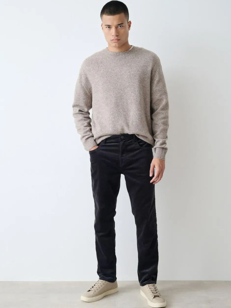 Next Slim Fit Motionflex Corduroy Stretch Trousers Charcoal Grey Discount
