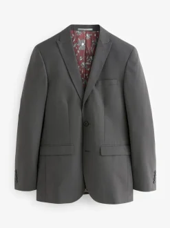 Next Tailored Fit Two Button Suit Jacket Charcoal Grey New