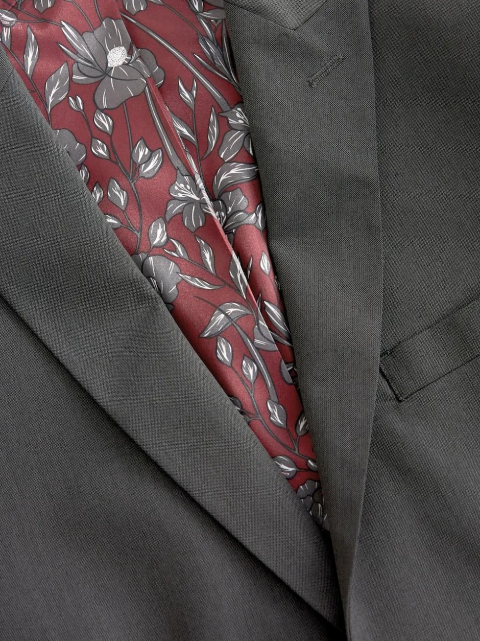 Next Tailored Fit Two Button Suit Jacket Charcoal Grey New