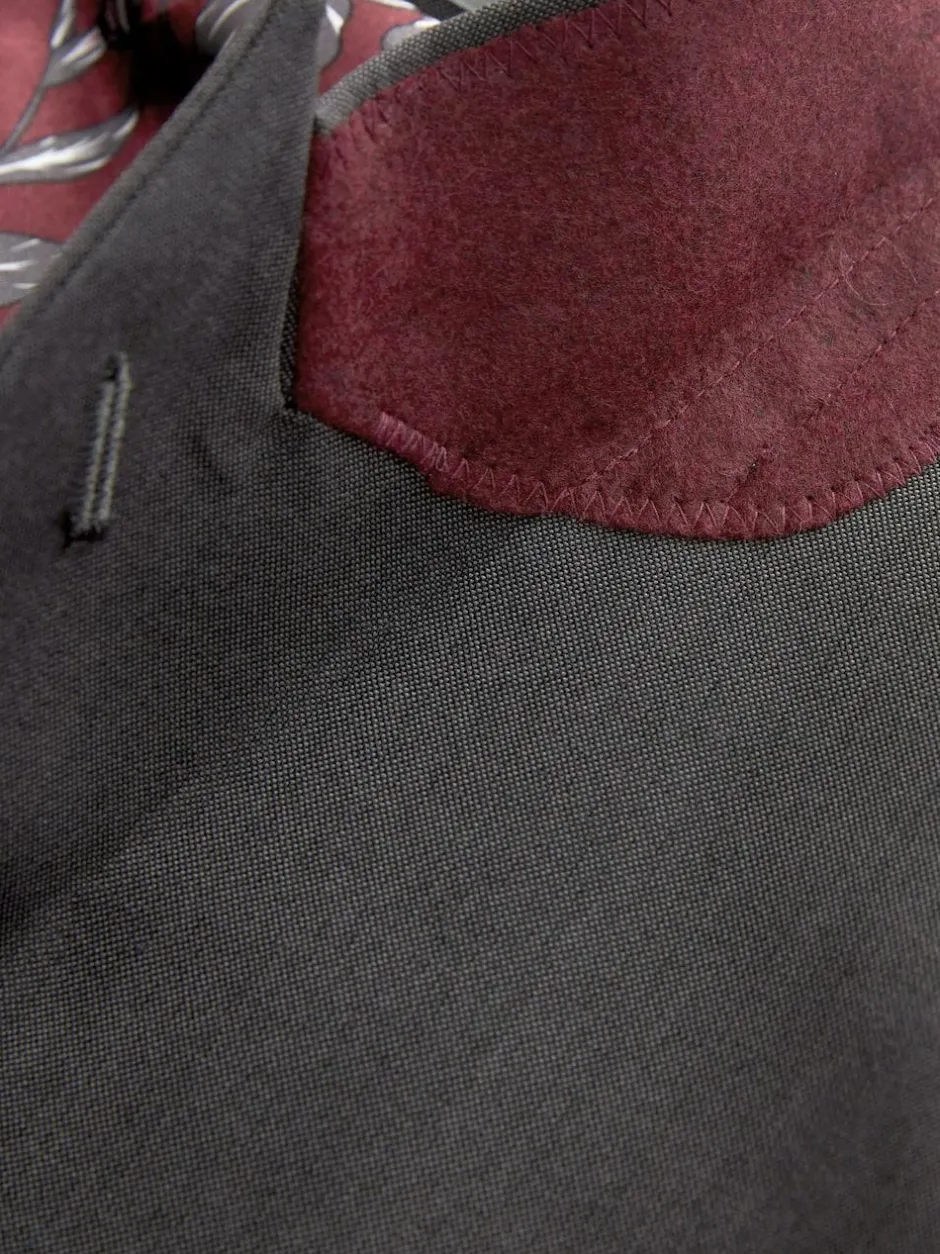 Next Tailored Fit Two Button Suit Jacket Charcoal Grey New