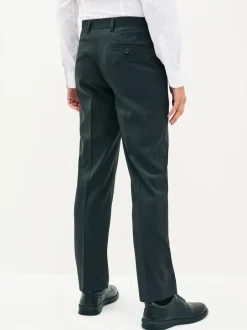 Next Tailored Fit Stretch Smart Trousers Charcoal Grey Best