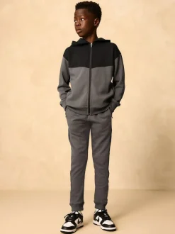 Next Tech Sportswear Hoodie and Joggers Set Charcoal Grey Clearance