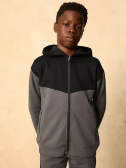 Next Tech Sportswear Hoodie and Joggers Set Charcoal Grey Clearance