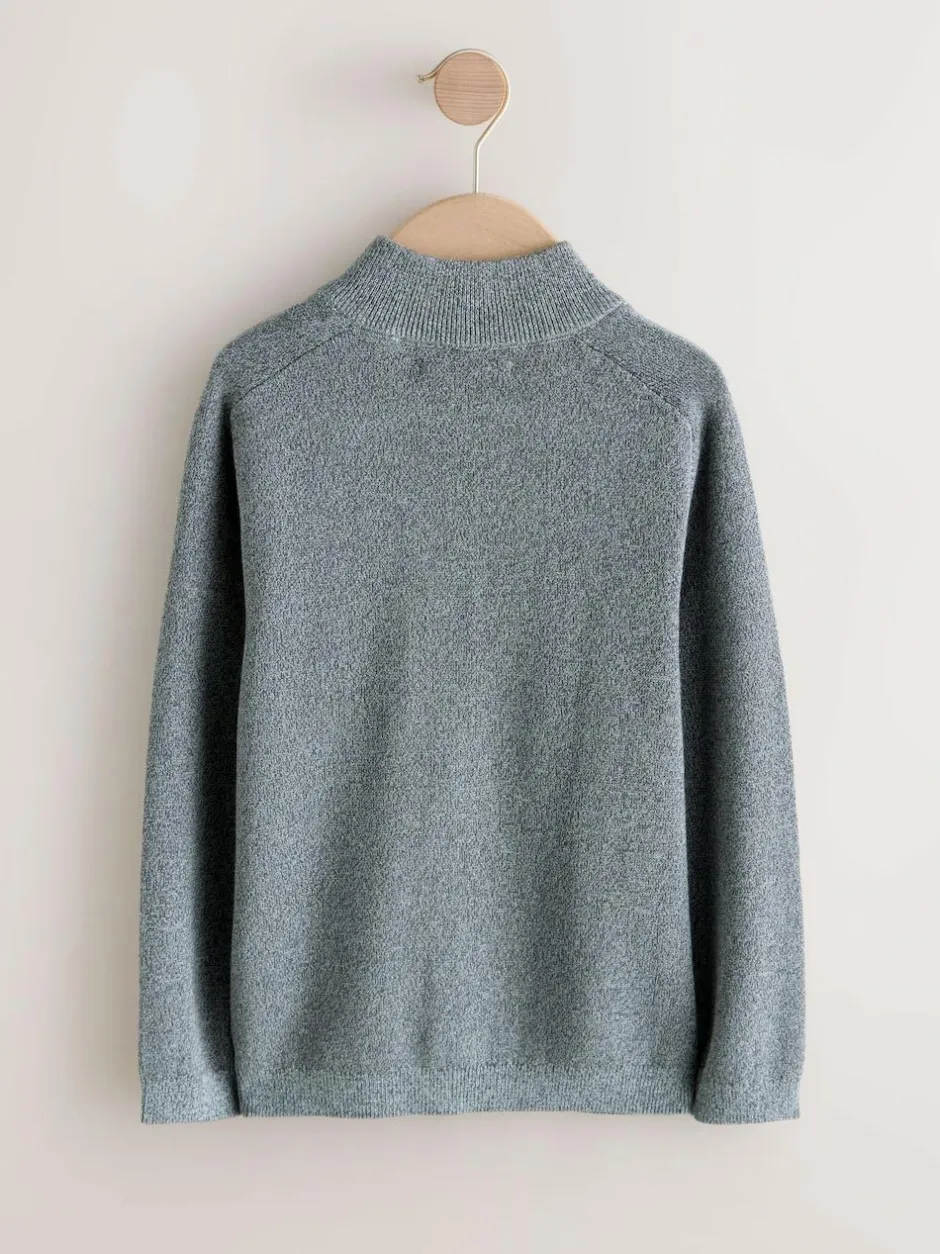 Next Charcoal Grey Twist Zip Through Knitted Cardigan (3-16yrs) Sale