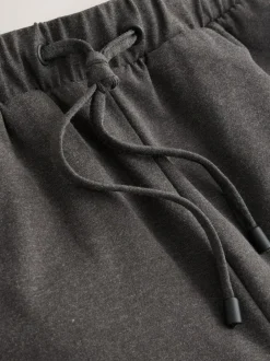 Next Wide Leg Jersey Joggers Charcoal Grey Sale