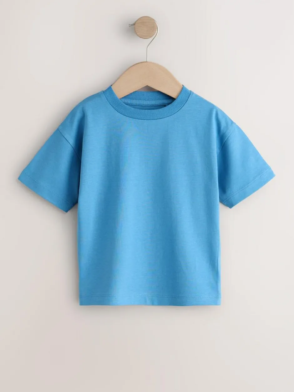 Next Charcoal/White/Blue/Orange/Green Short Sleeve T-Shirts 5 Pack (3mths-7yrs) Best