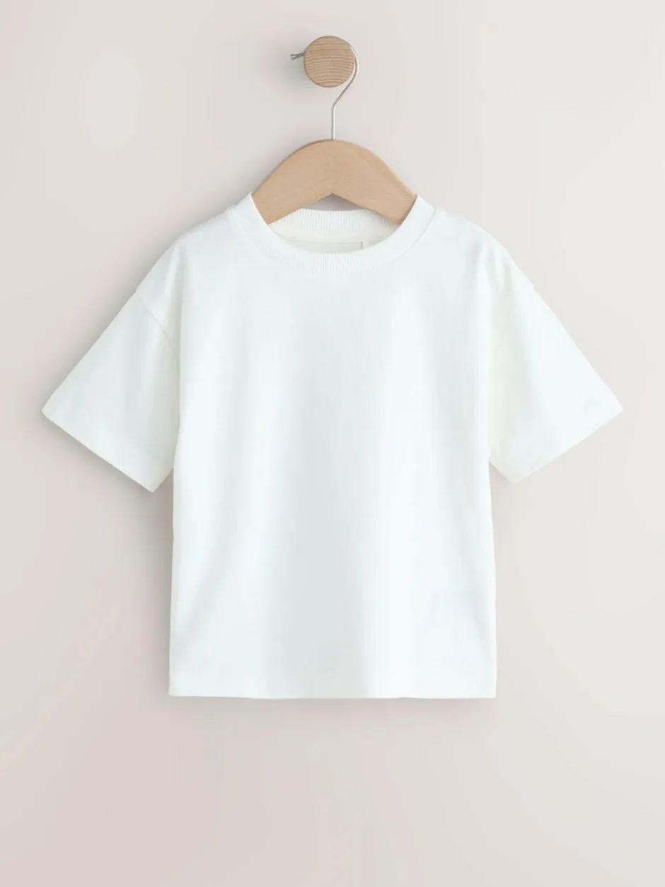 Next Charcoal/White/Blue/Orange/Green Short Sleeve T-Shirts 5 Pack (3mths-7yrs) Best