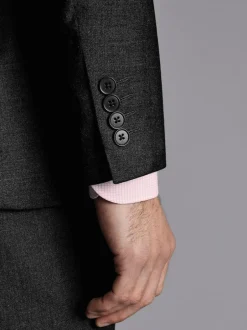 Charles Tyrwhitt Slim Fit Stretch Twill Suit: Jacket Grey Online