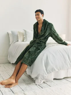 Chelsea Peers Green Fleece Dressing Gown Online