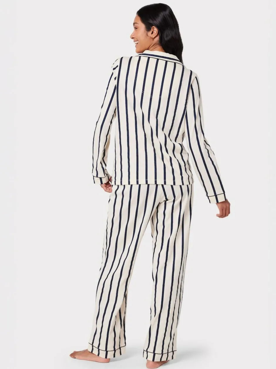 Chelsea Peers White/Blue Long Pyjamas Sets Best