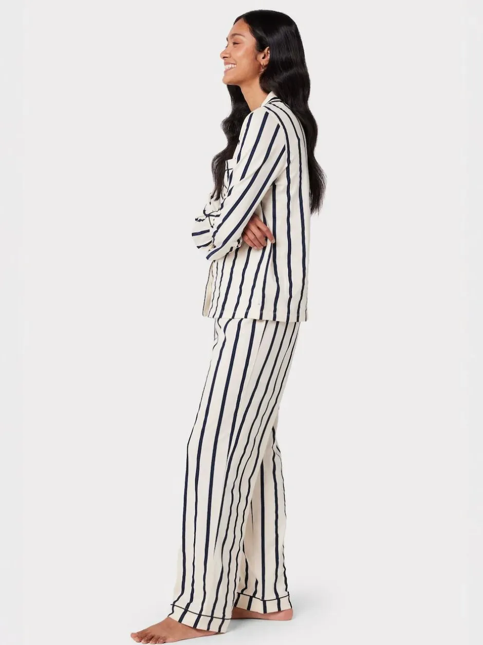 Chelsea Peers White/Blue Long Pyjamas Sets Best