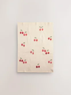 Next Knitted Baby Blanket Cherry Online