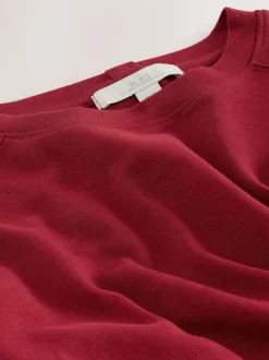 Next Cherry Red Long Sleeve Heavyweight Crew Neck T-Shirt