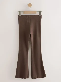 Next Chocolate Brown 1 Pack Rib Flare Leggings (3-16yrs) Clearance