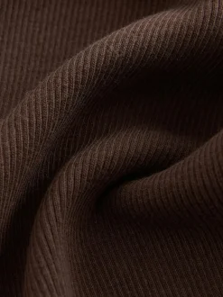 Next Chocolate Brown 1 Pack Rib Flare Leggings (3-16yrs) Clearance