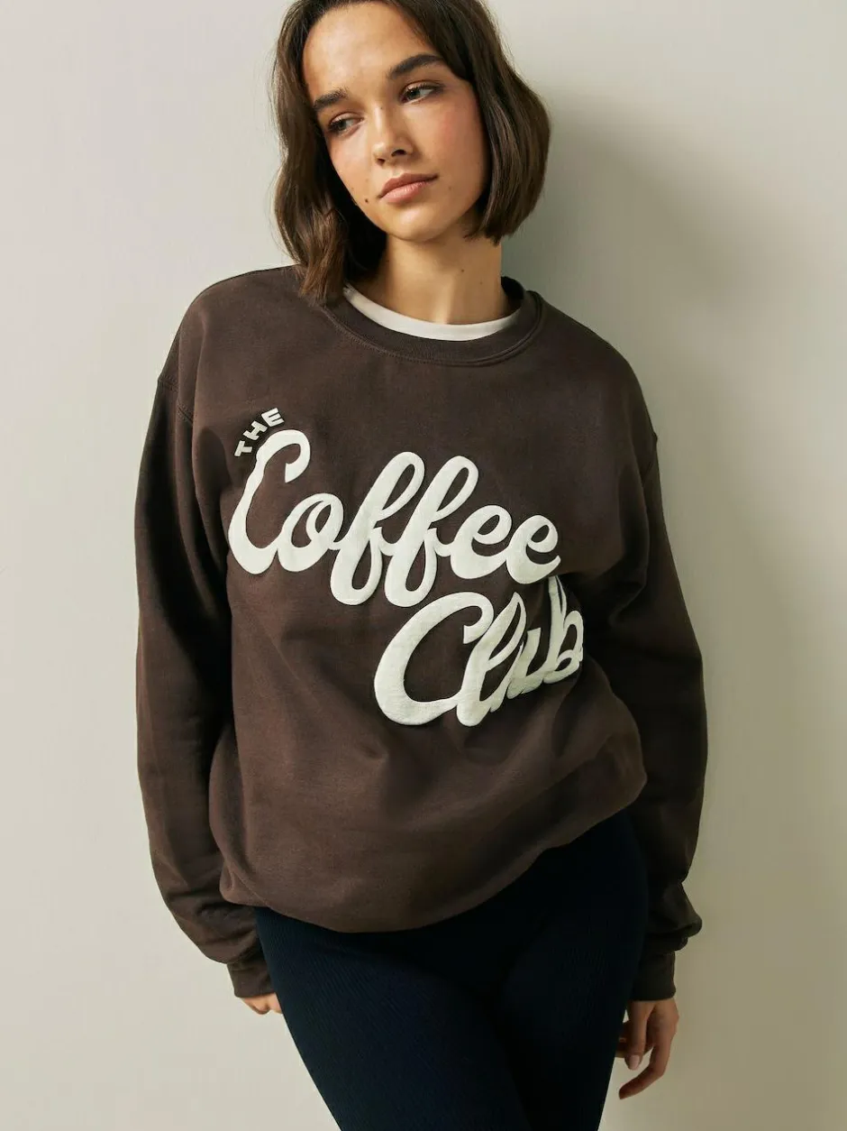 Next Sweatshirt Chocolate Brown Coffee Club New
