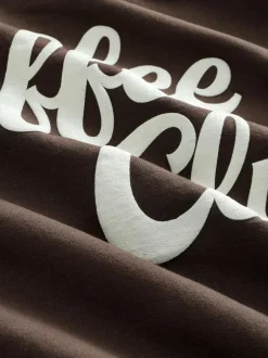 Next Sweatshirt Chocolate Brown Coffee Club New