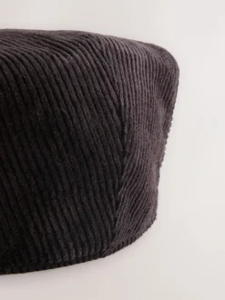 Next Chocolate Brown Cord Flat Cap New