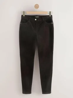 Next Corduroy Skinny Trousers Chocolate Brown Clearance