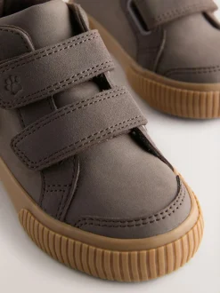 Next Standard Fit (F) Touch Fastening Boots Chocolate Brown Dog Clearance