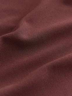 Next Draped Midi Ruched Dress Chocolate Brown Discount