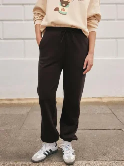 Next Essential Cuffed Jersey Joggers Chocolate Brown Hot