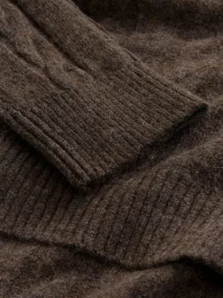 Next Maternity Knitted Nursing Dress Chocolate Brown Sale