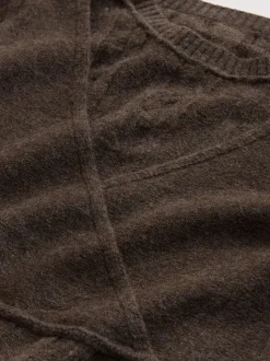 Next Maternity Knitted Nursing Dress Chocolate Brown Sale
