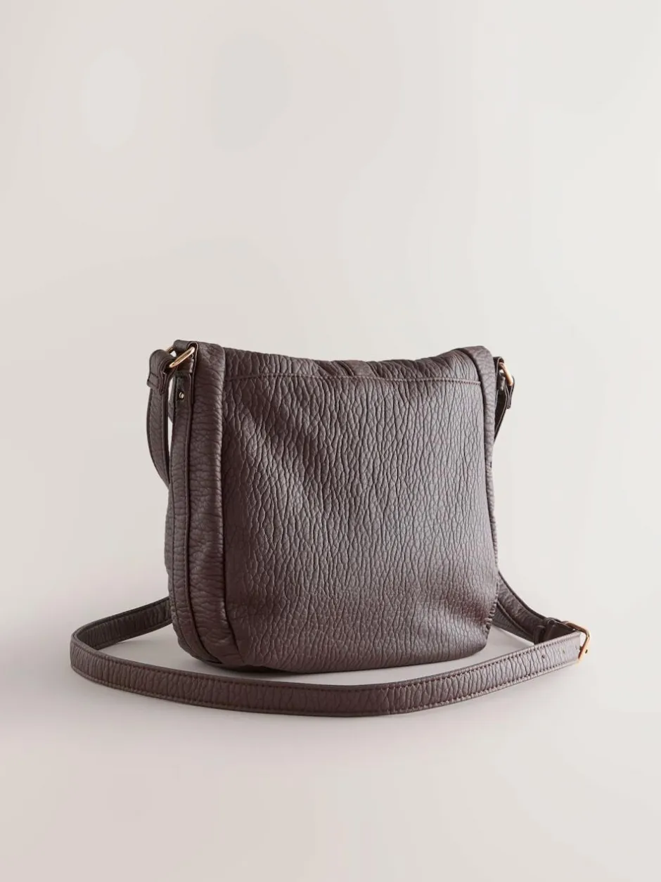 Next Messenger Cross-Body Bag Chocolate Brown Sale
