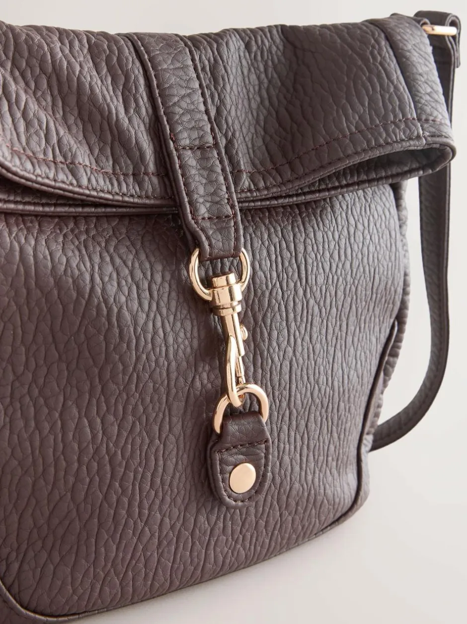 Next Messenger Cross-Body Bag Chocolate Brown Sale