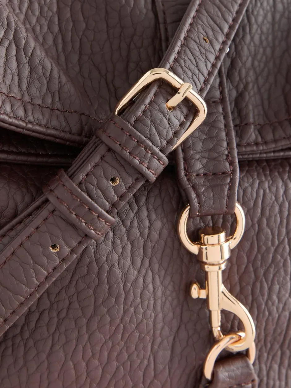 Next Messenger Cross-Body Bag Chocolate Brown Sale