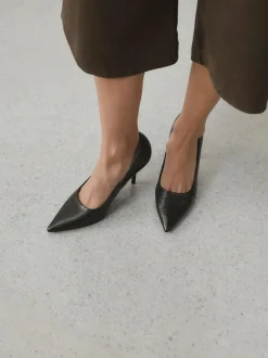 Next Standard/Wide Fit Forever Comfort® Point Toe Court Heels Chocolate Brown New
